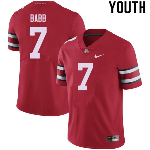 Ohio State Buckeyes #7 Kamryn Babb Youth Player Jersey Red